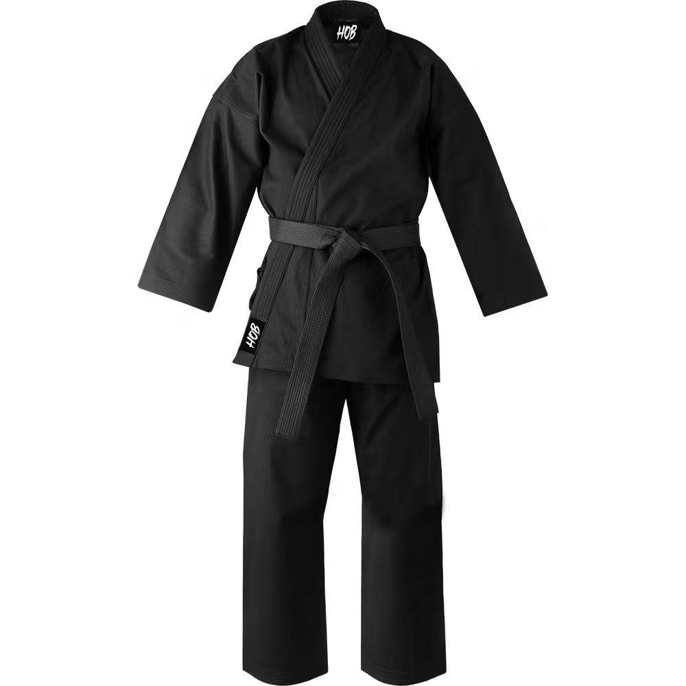 Hob Kids Shinzou Karate Gi - 8.5oz Black (1)